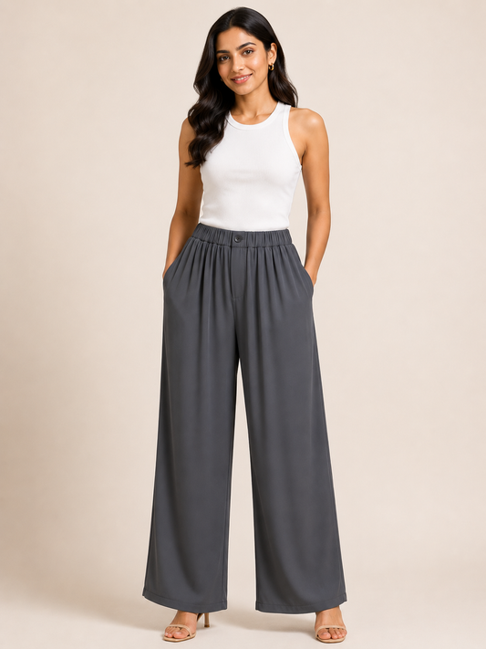 Korean Full Elastic Pants