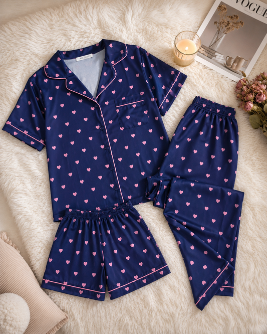 Midnight Hearts 3-Piece Lounge Set
