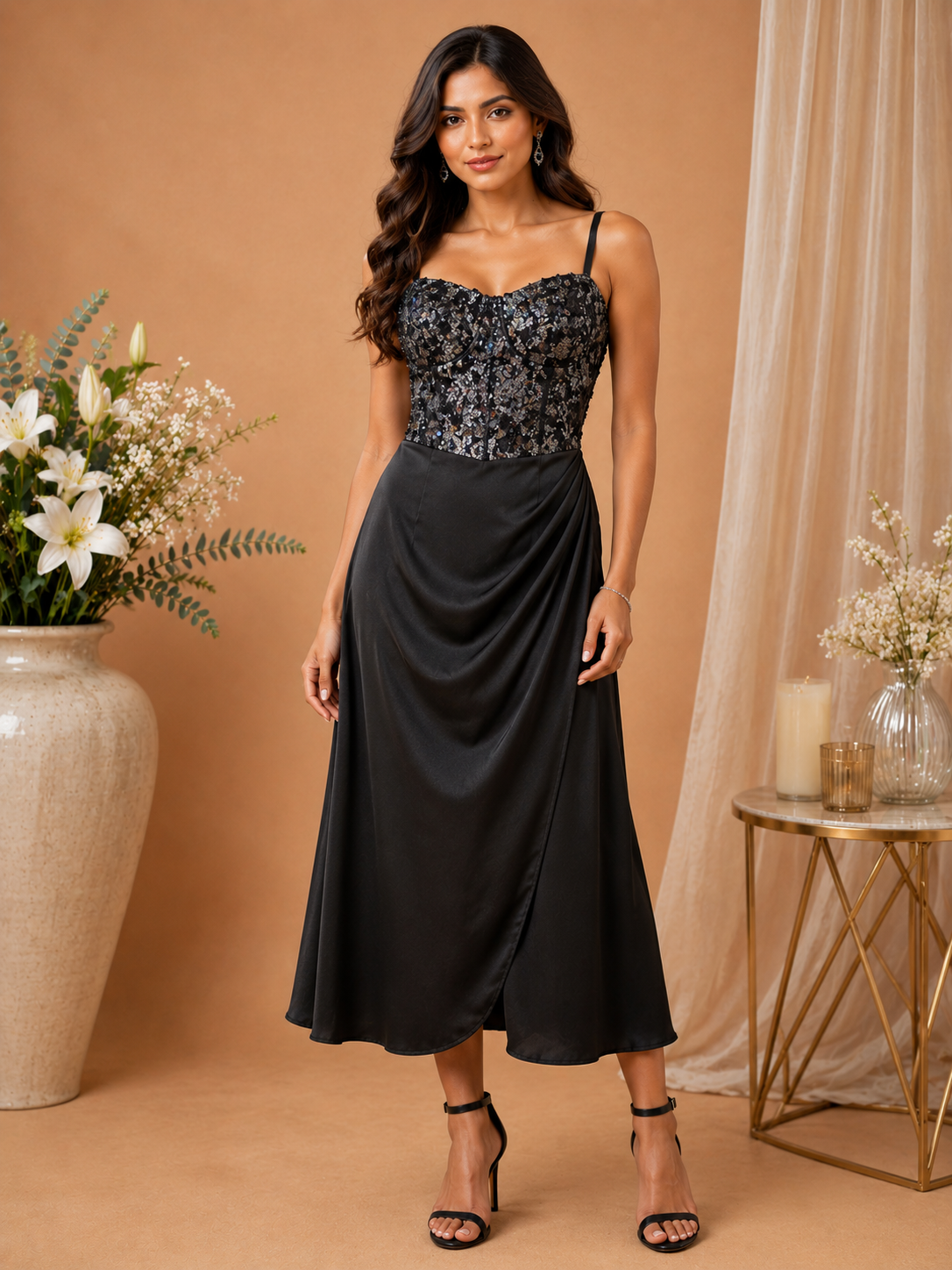 Sequin Corset Partywear Dress