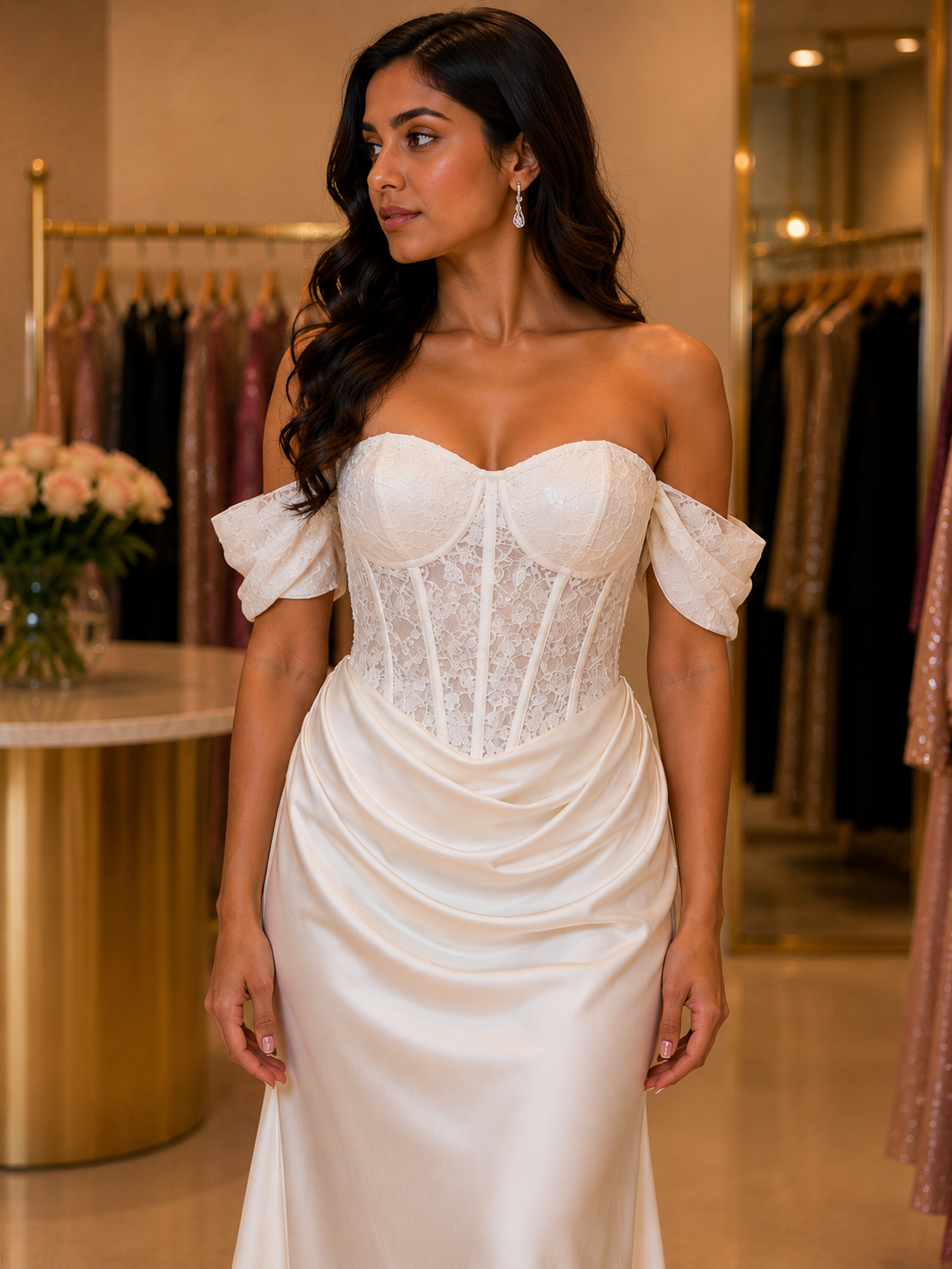 Romantic Corset Evening Dress