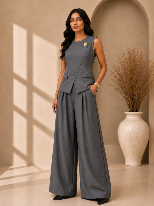 Sleeveless Tailored Co-Ord Set
