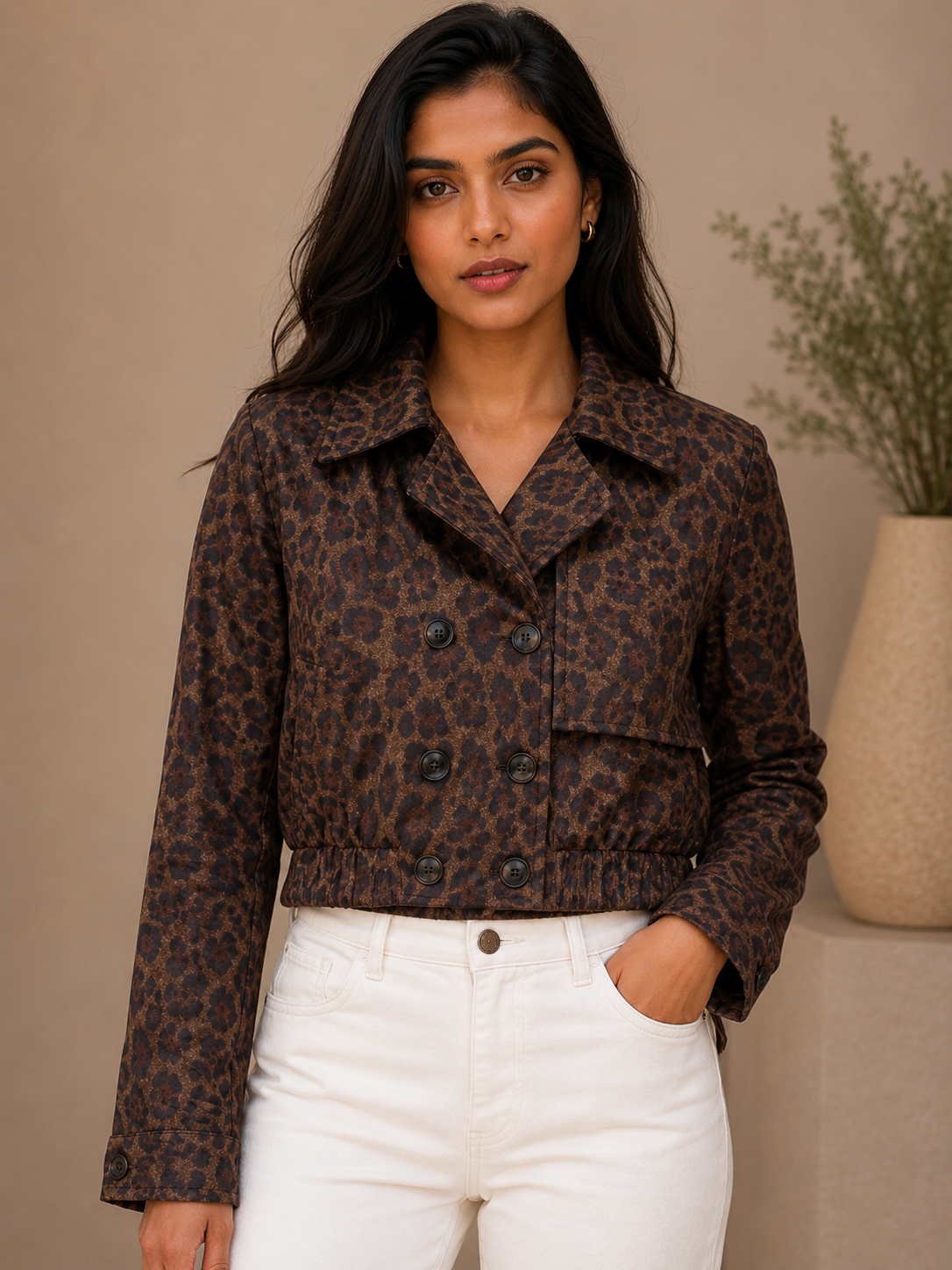 Wild Leopard Print Jacket