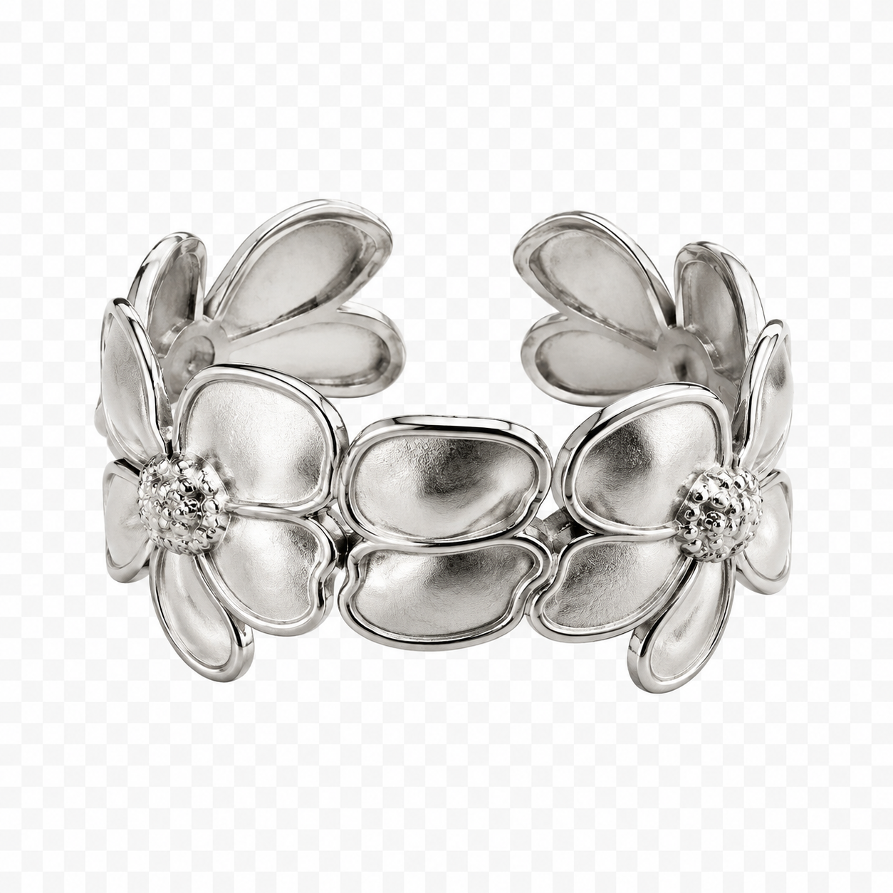 Daisy Muse Silver Cuff