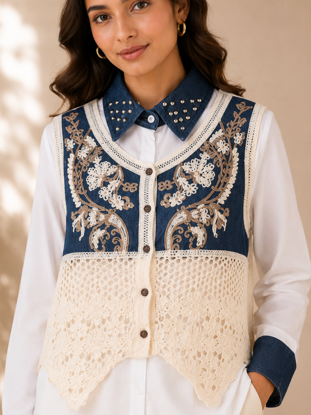 Boho Chic Vest Shirt