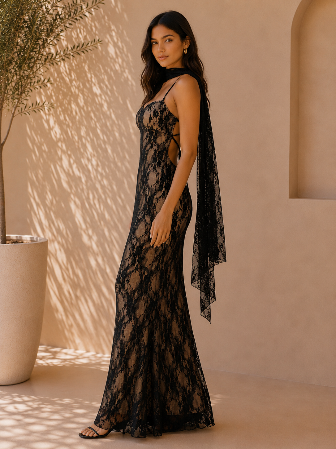 Lace Allure Maxi Dress
