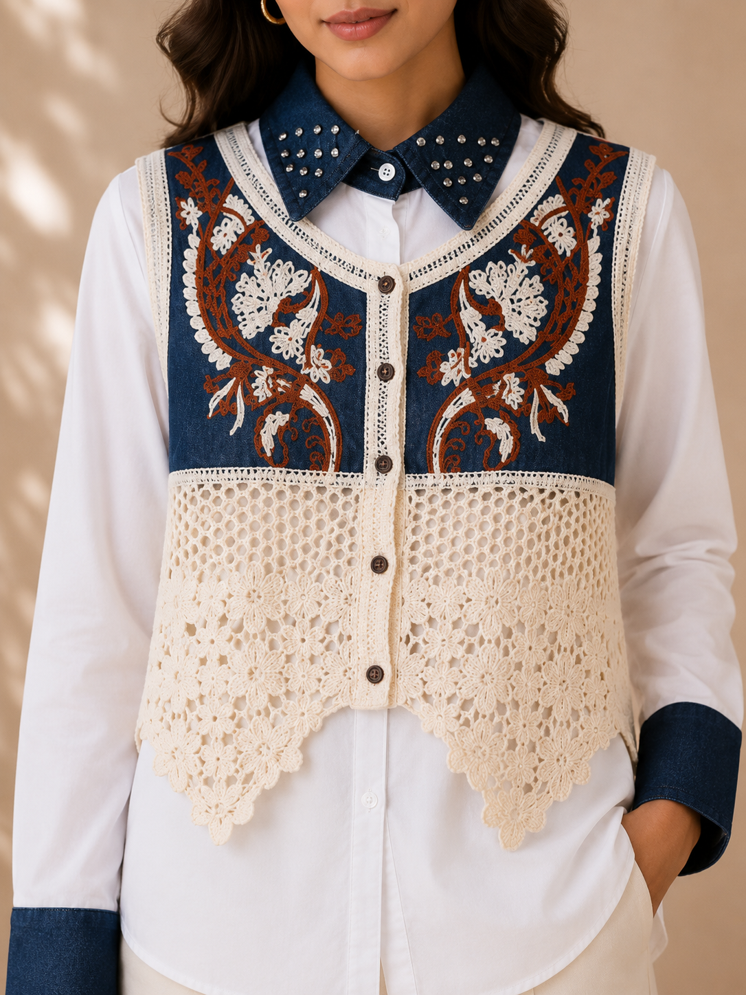 Boho Chic Vest Shirt