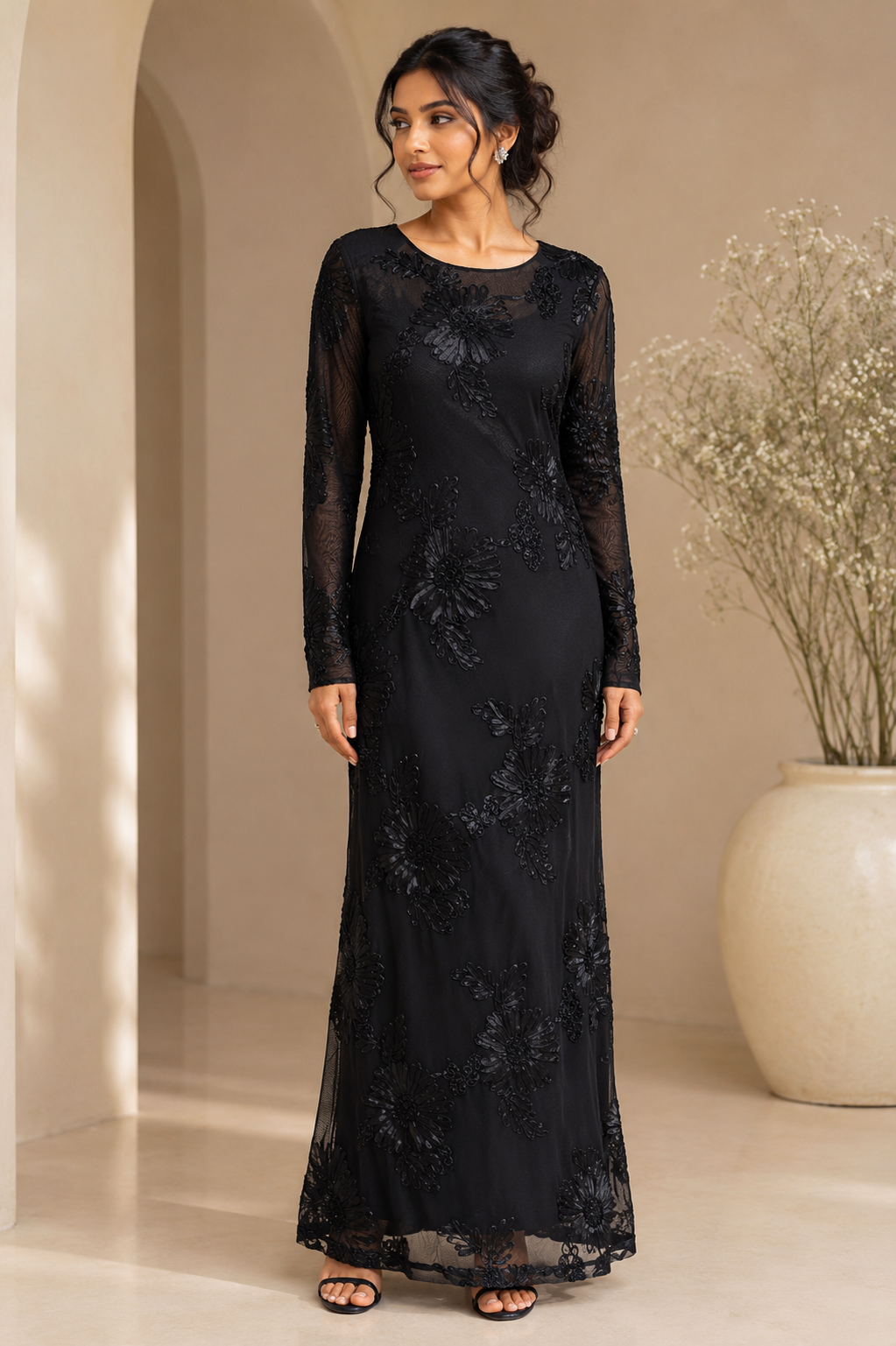 Floral Bodycon Maxi Dress