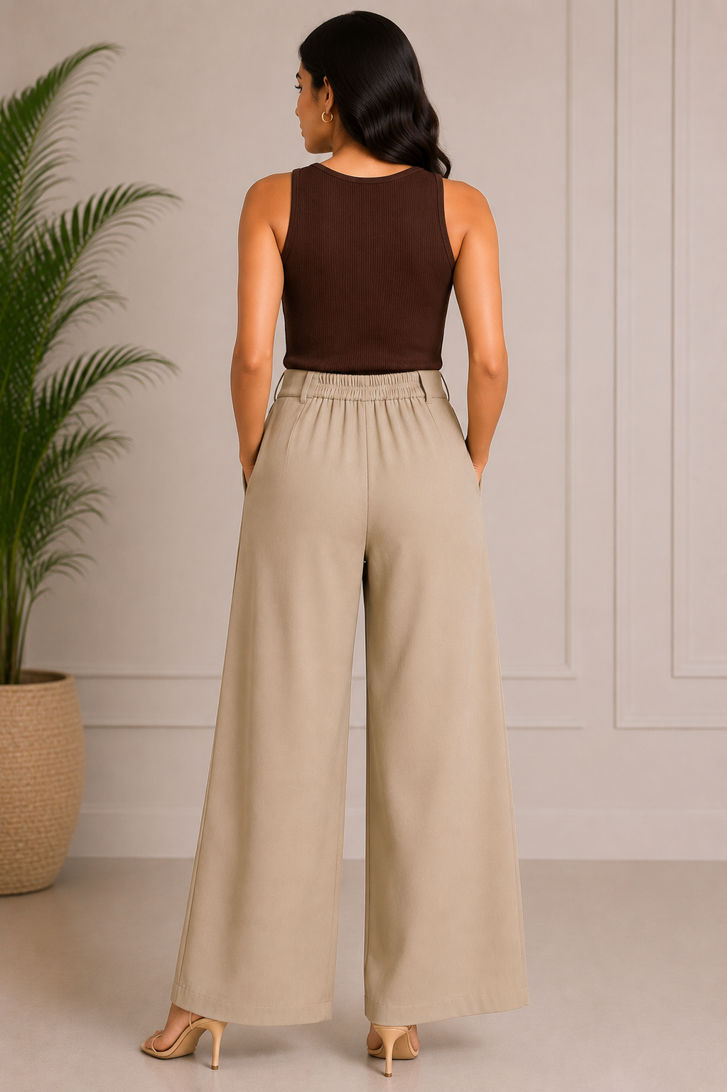 Korean Back Elastic Pants