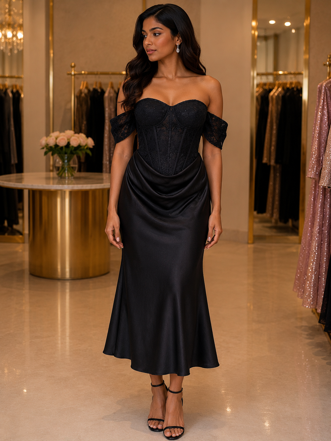 Romantic Corset Evening Dress