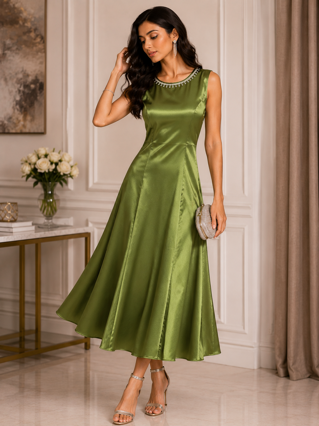 Satin Elegance Dress