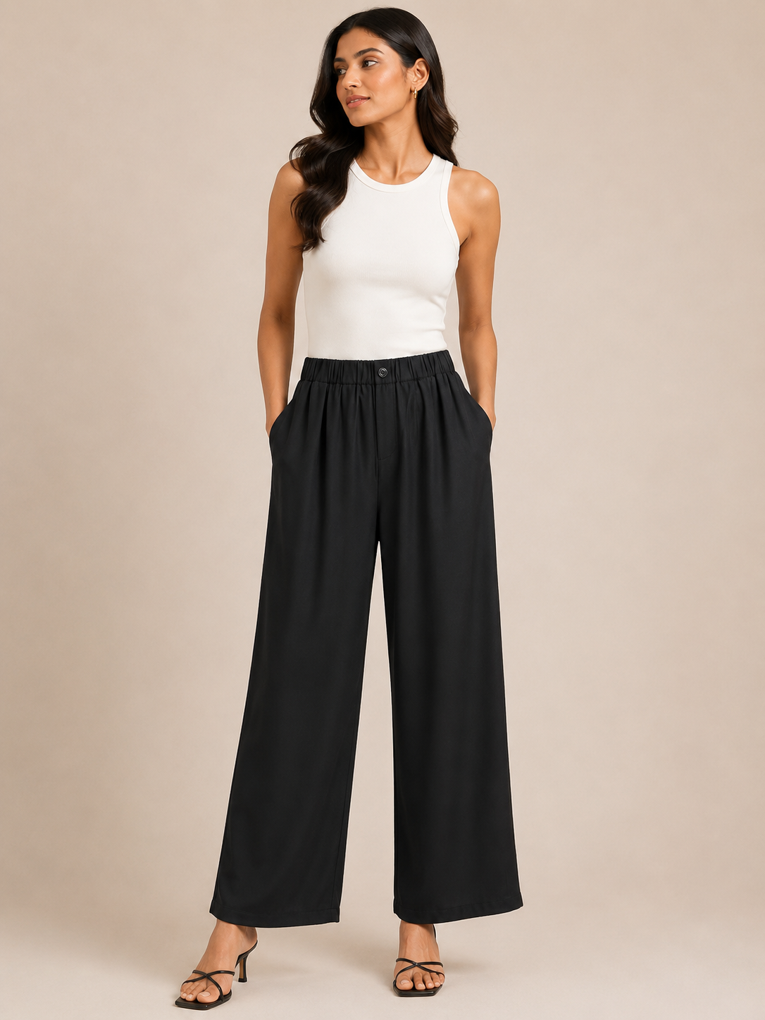 Korean Full Elastic Pants