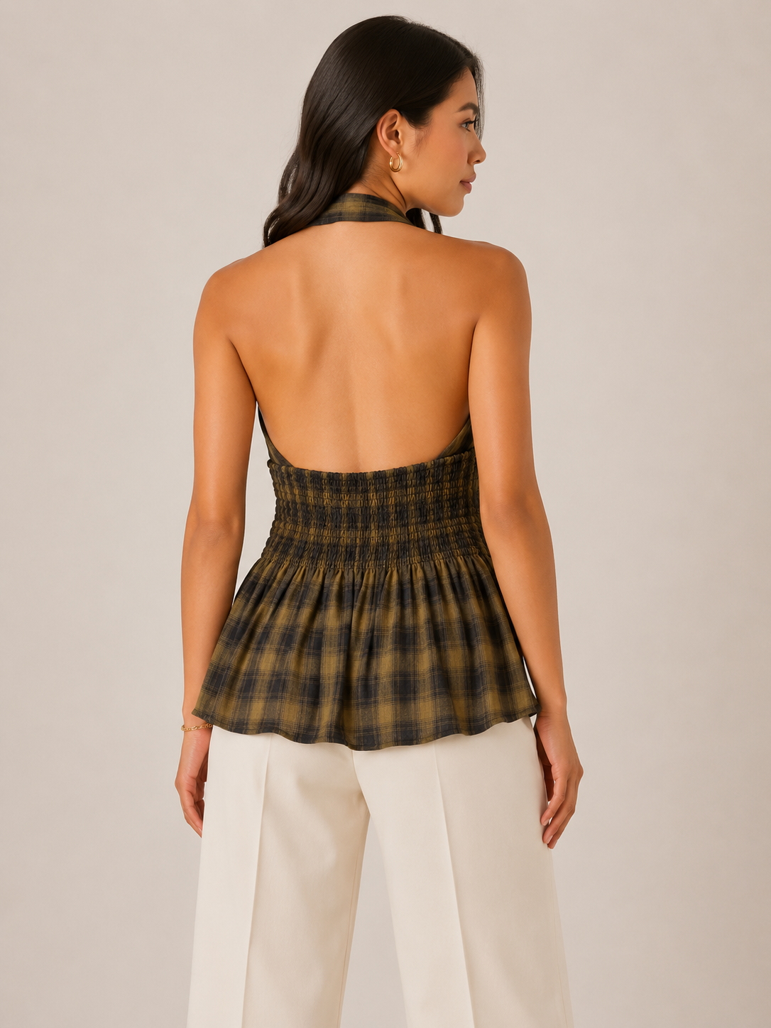 Classic Check Knot Top
