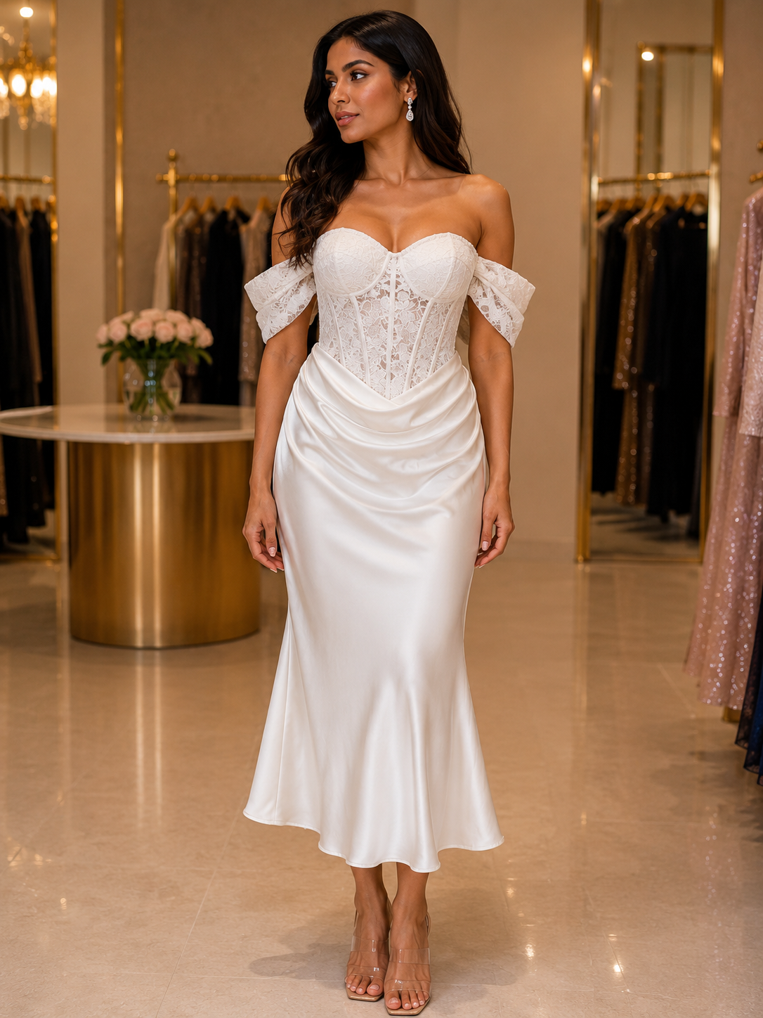 Romantic Corset Evening Dress