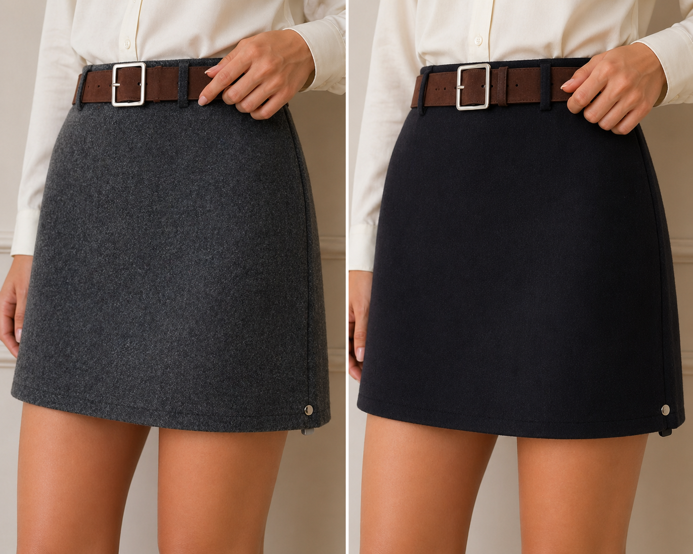Elegant Straight Fit Mini Skirt