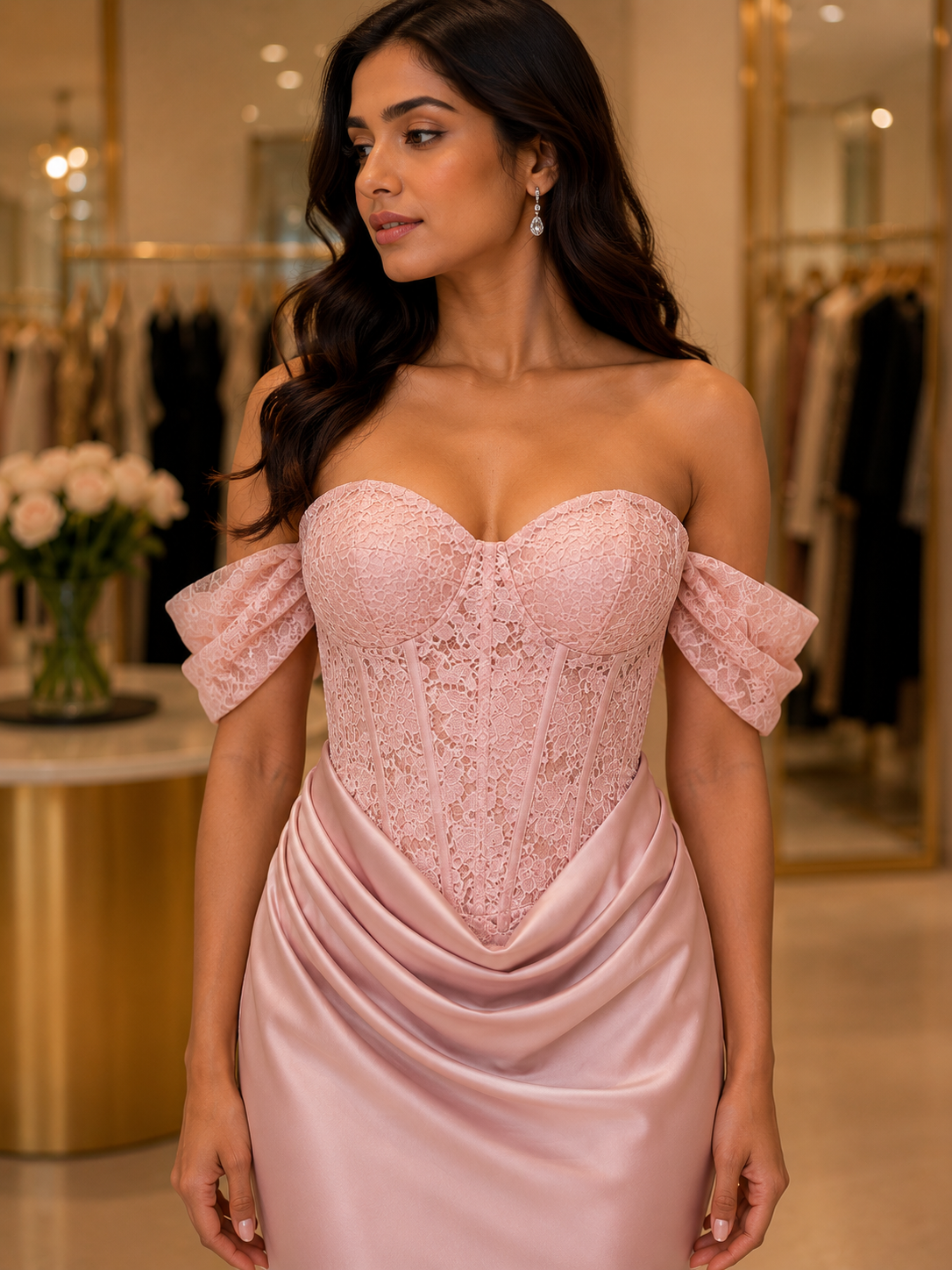 Romantic Corset Evening Dress