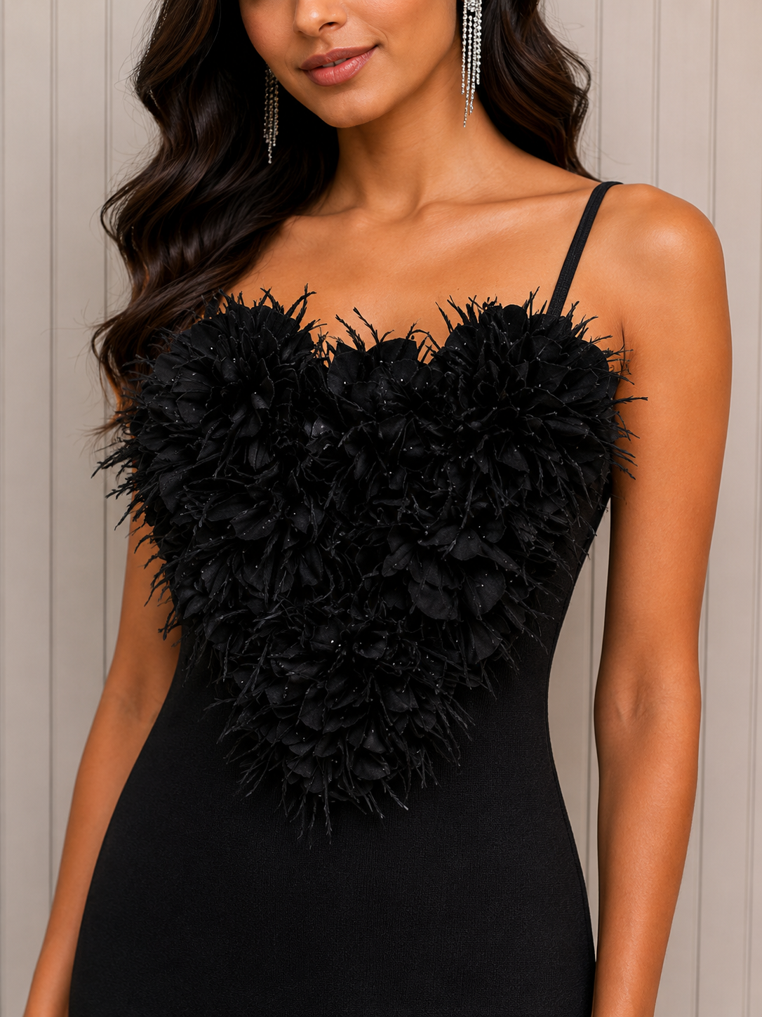 Luxe Feather Dress