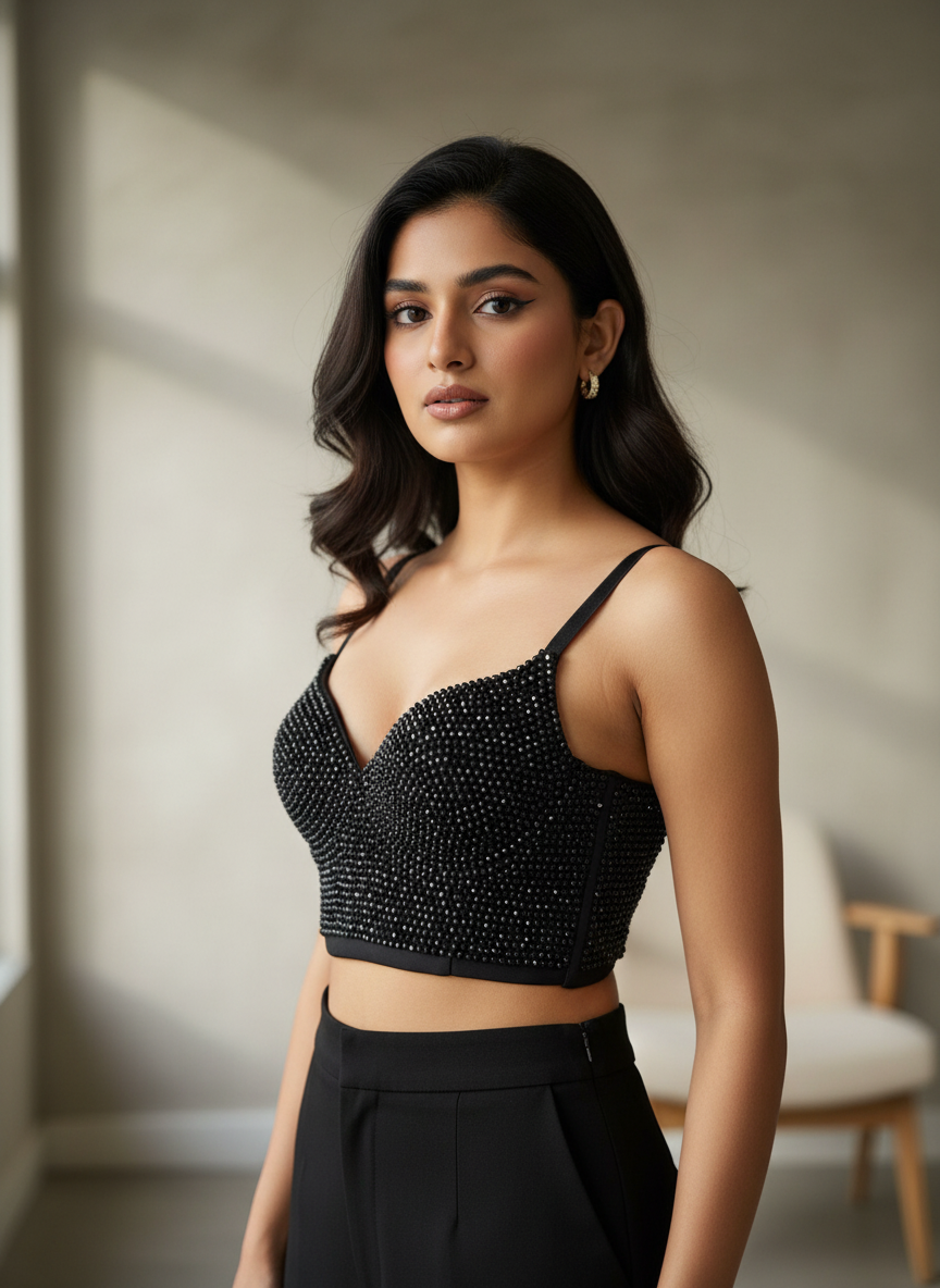 Sparkle Padded Corset Top
