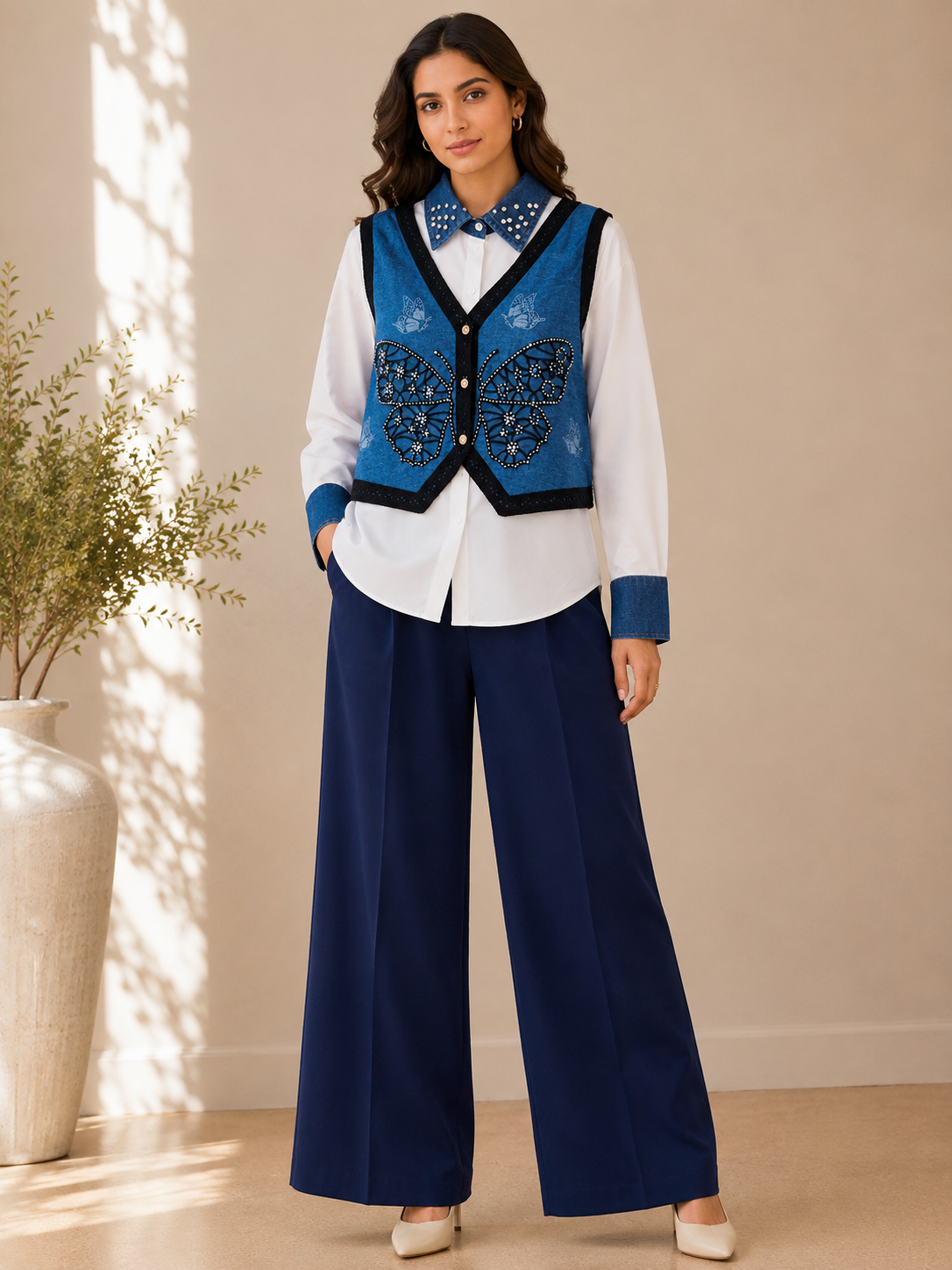 Butterfly Vest Shirt